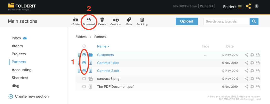 Downloading - Document Management System Folderit